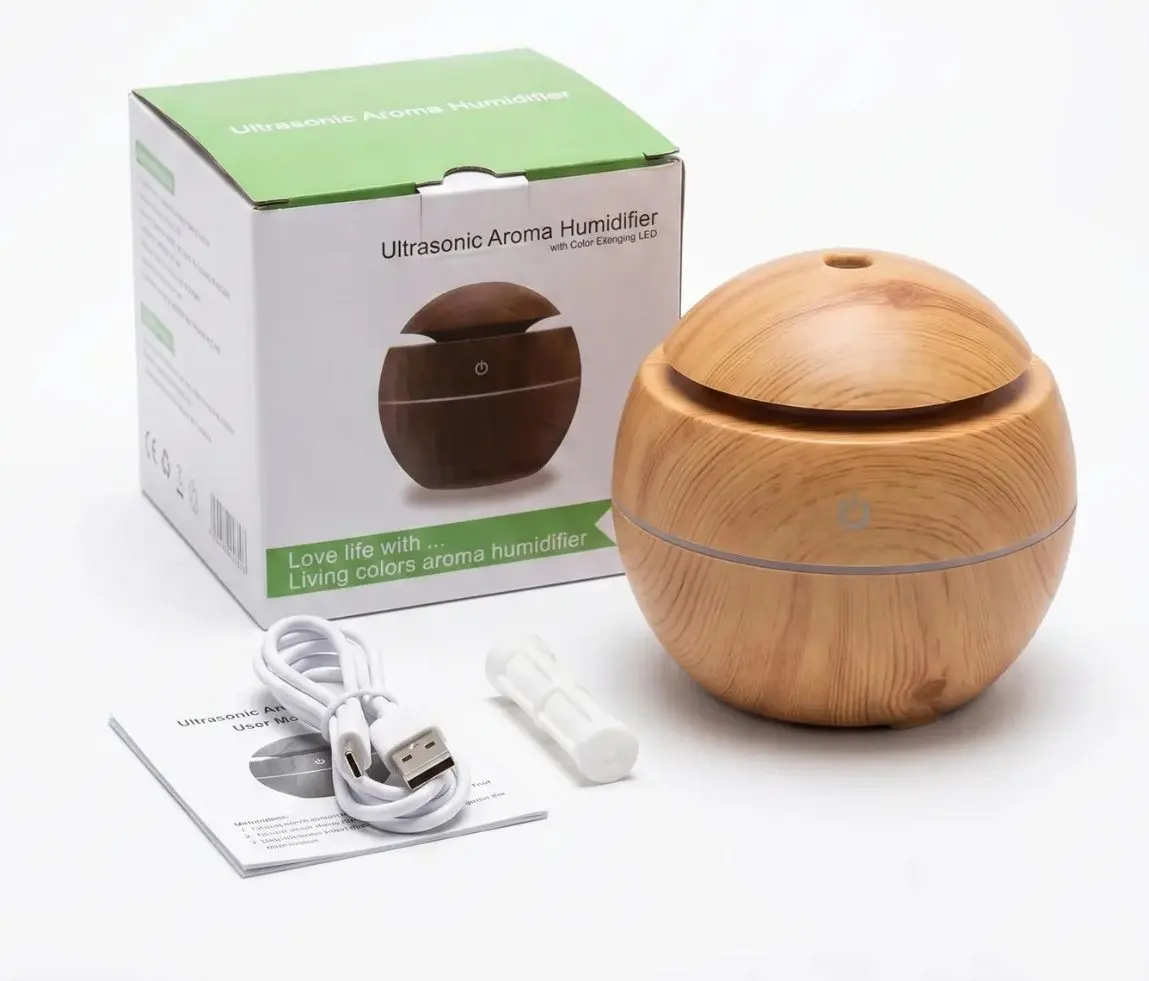 La caja del producto con el humidificador al lado
