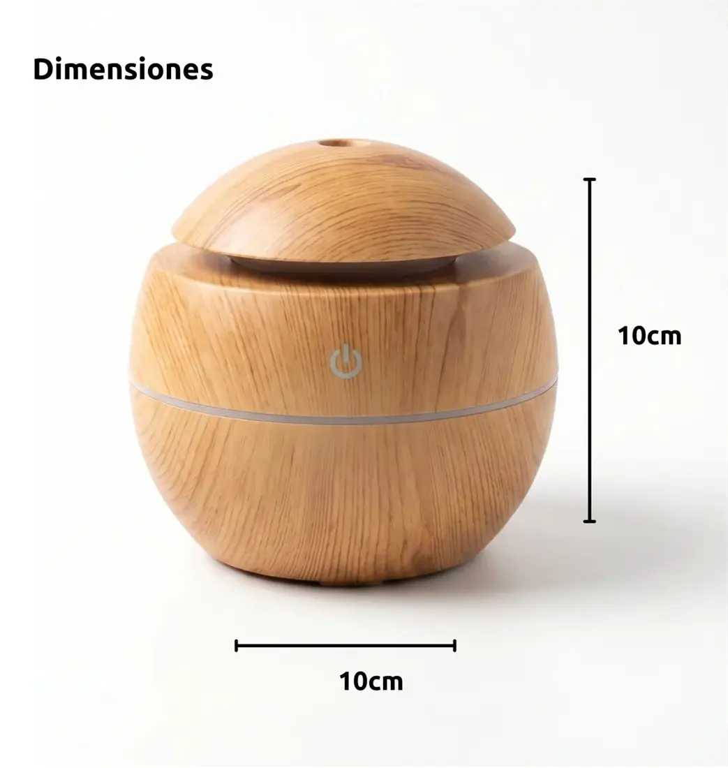 Esquema del proveedor con las medidas del humidificador