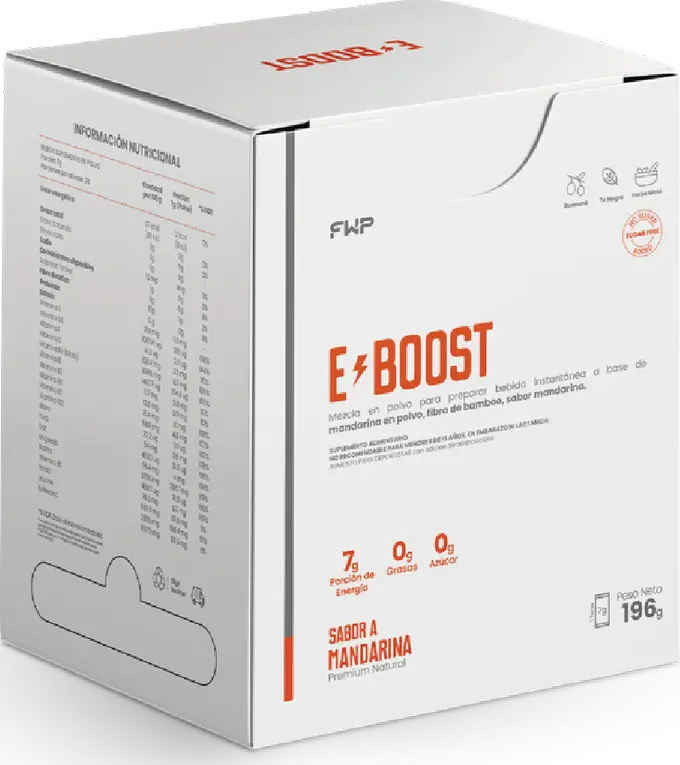 Caja de E-BOOST sabor mandarina