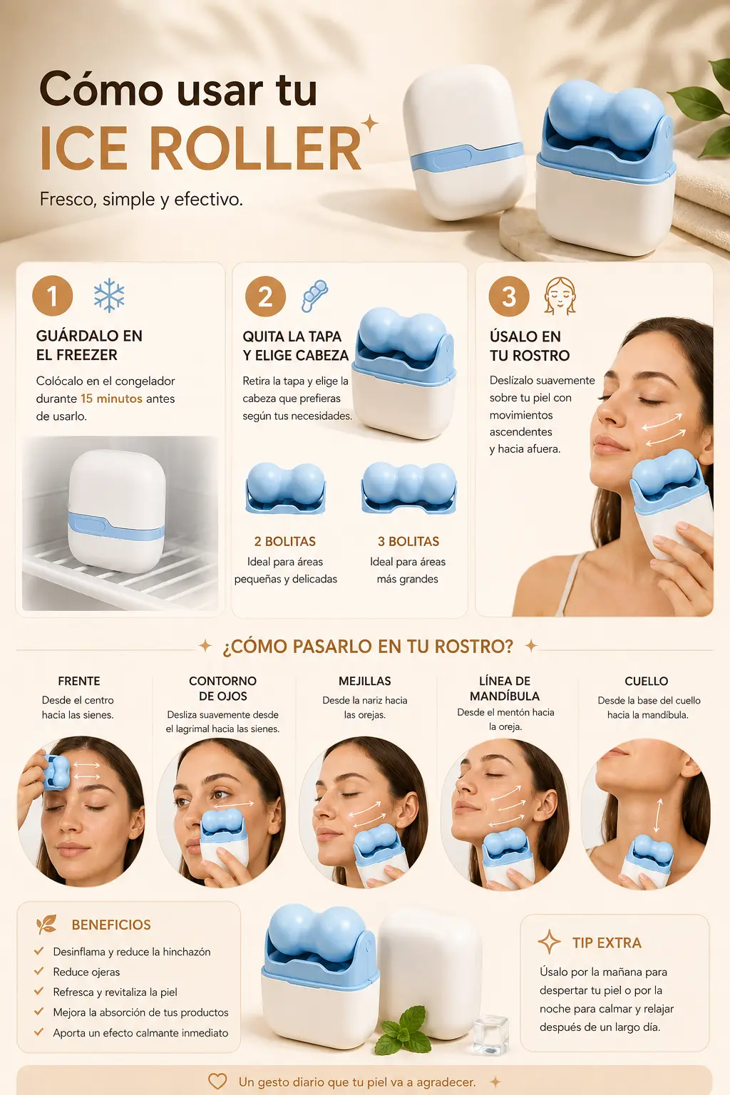 Cómo usar el Ice Roller