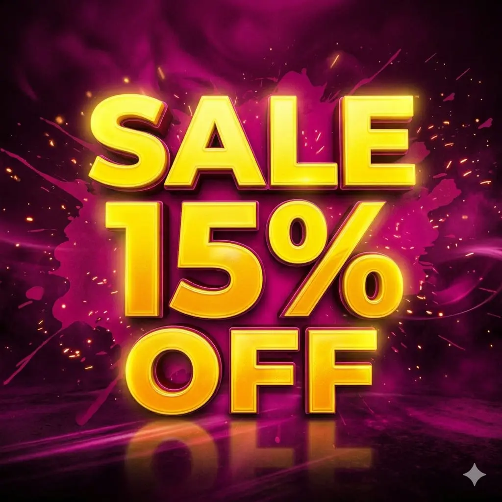 SALE 15% OFF