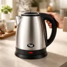 Pava Electrica Hervidora 1.8l Star Trak Acero Inox. Luz Led Plateado | Envío gratis