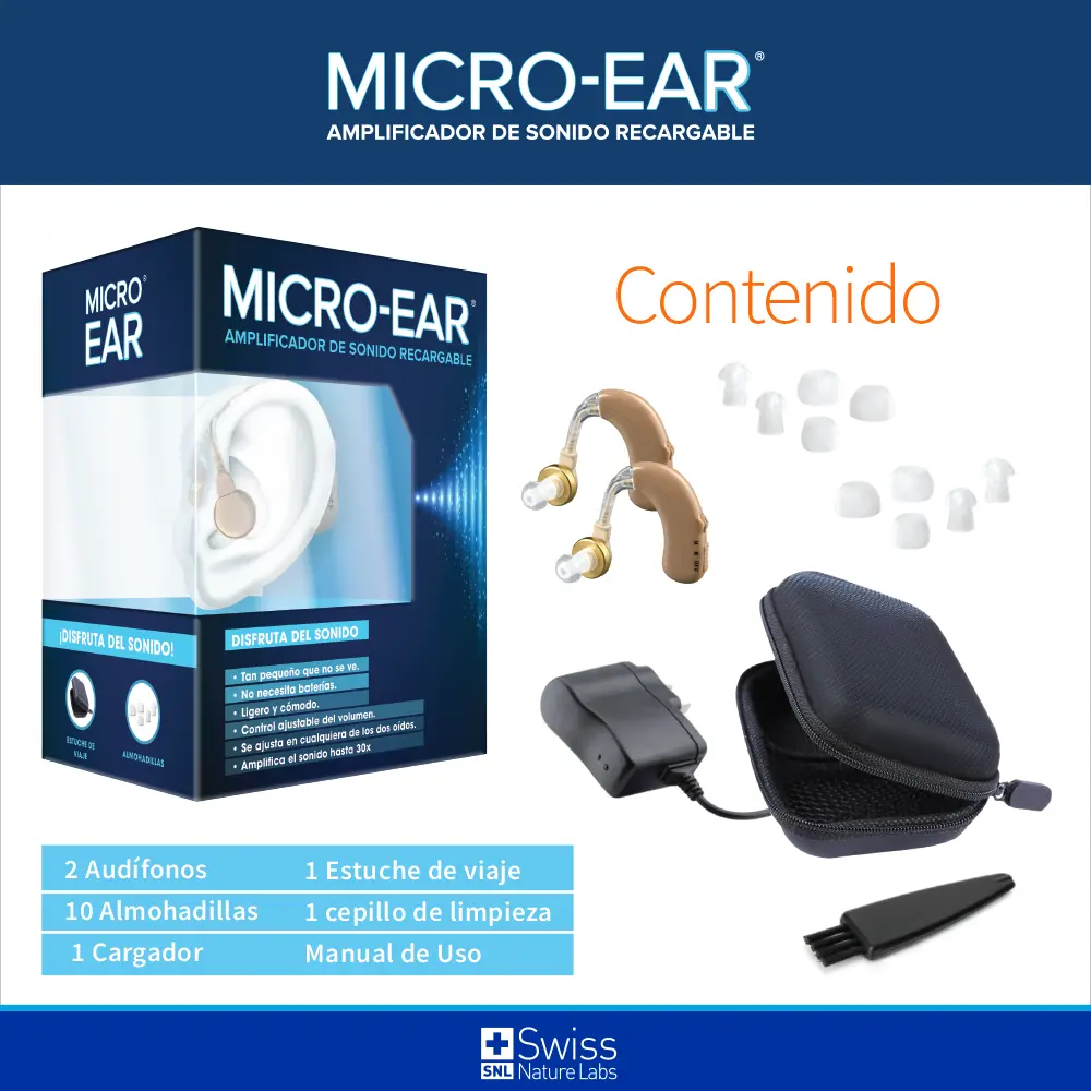 MicroEar Amplificador Auditivo x 2